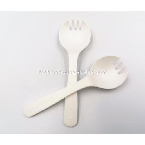 Amidon de maïs sain 100% spork jetable compostable